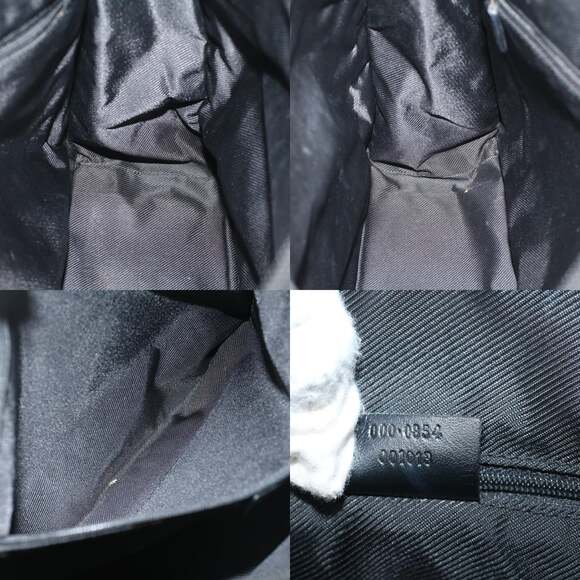 GUCCI GG Canvas Hand Bag Leather Black 000 0854 000 0854 - Picture 12 of 12